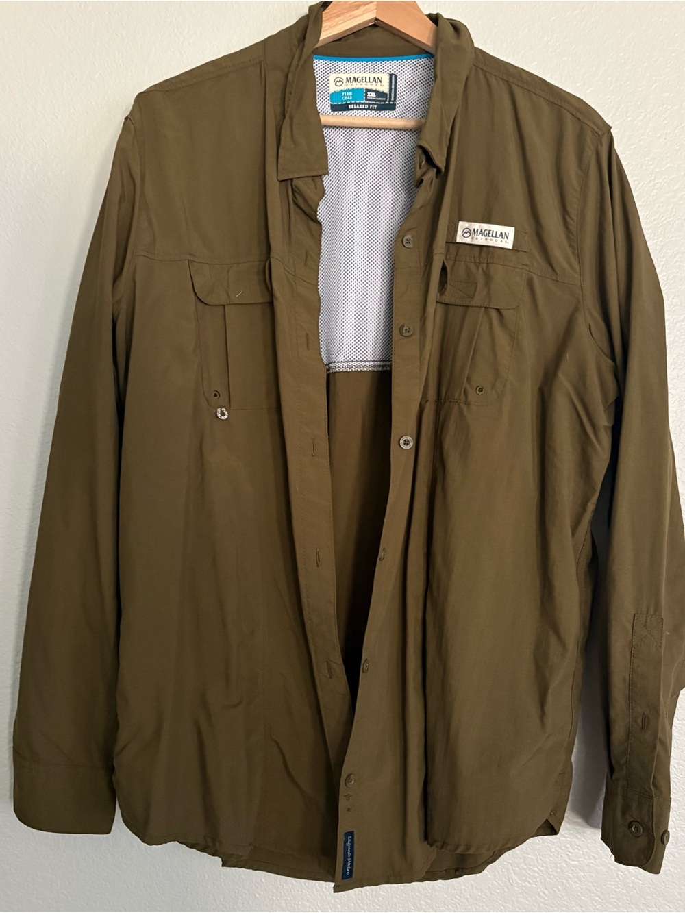 Magellan Outdoors Olive Lightweight Performance Shirt Jacket
